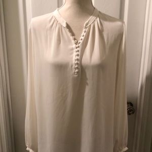 Banana Republic Cream Off White Blouse Small